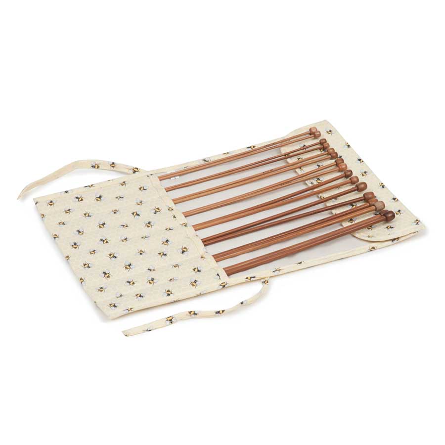 HobbyGift Classic Collection: Knit Pin Roll (Contents included): Honeycomb | MR4702F_470 Knitting Needle Case 2