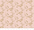 Up, Up & Away Metallic Gold Birds on Pink Fabric  2
