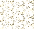 Up, Up & Away Metallic Gold Birds on White Fabric