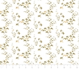 Up, Up & Away Metallic Gold Birds on White Fabric Crafting 2