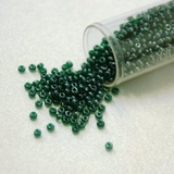 Washable Seed Beads 9 mm Dark Green
