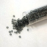 Washable Seed Beads 9 mm Dark Grey