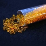 Washable Seed Beads 9 mm Light Orange
