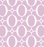 White Circular Pattern on Pink 1 Metre Fabric
