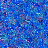 Zanzibar Paisley Stripe Multi on Royal Fabric