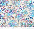 Zanzibar Paisley Stripe Multi on Stone Fabric Quilting & Patchwork 2