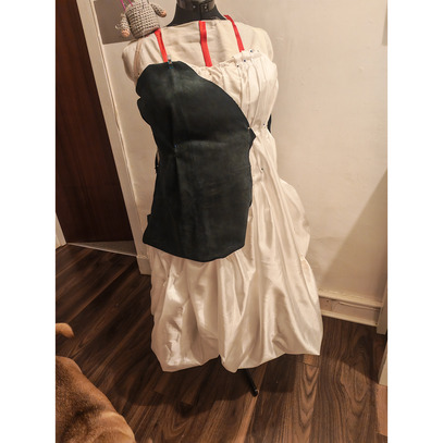 Dress in progress, just to see front pleats and add zip