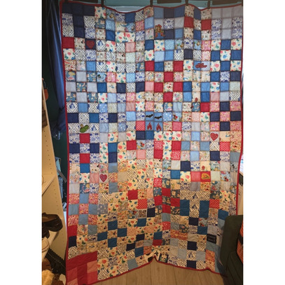 Patchwork memory quilt 