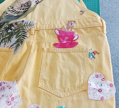 Yellow Budgie Dungarees