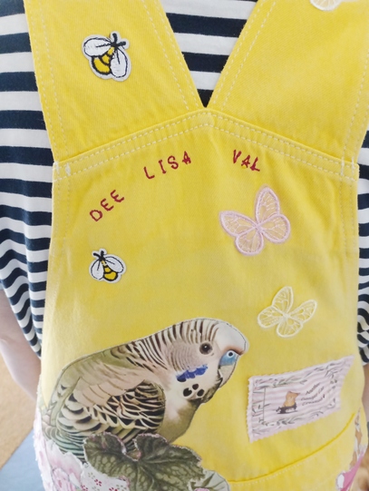 Yellow Budgie Dungarees