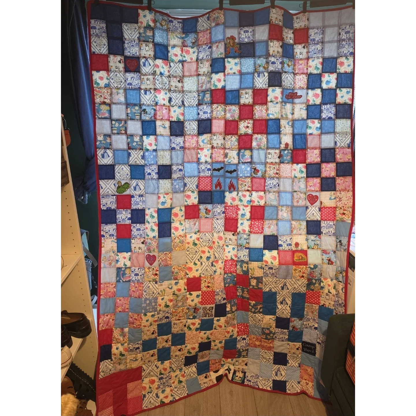 Patchwork memory quilt 