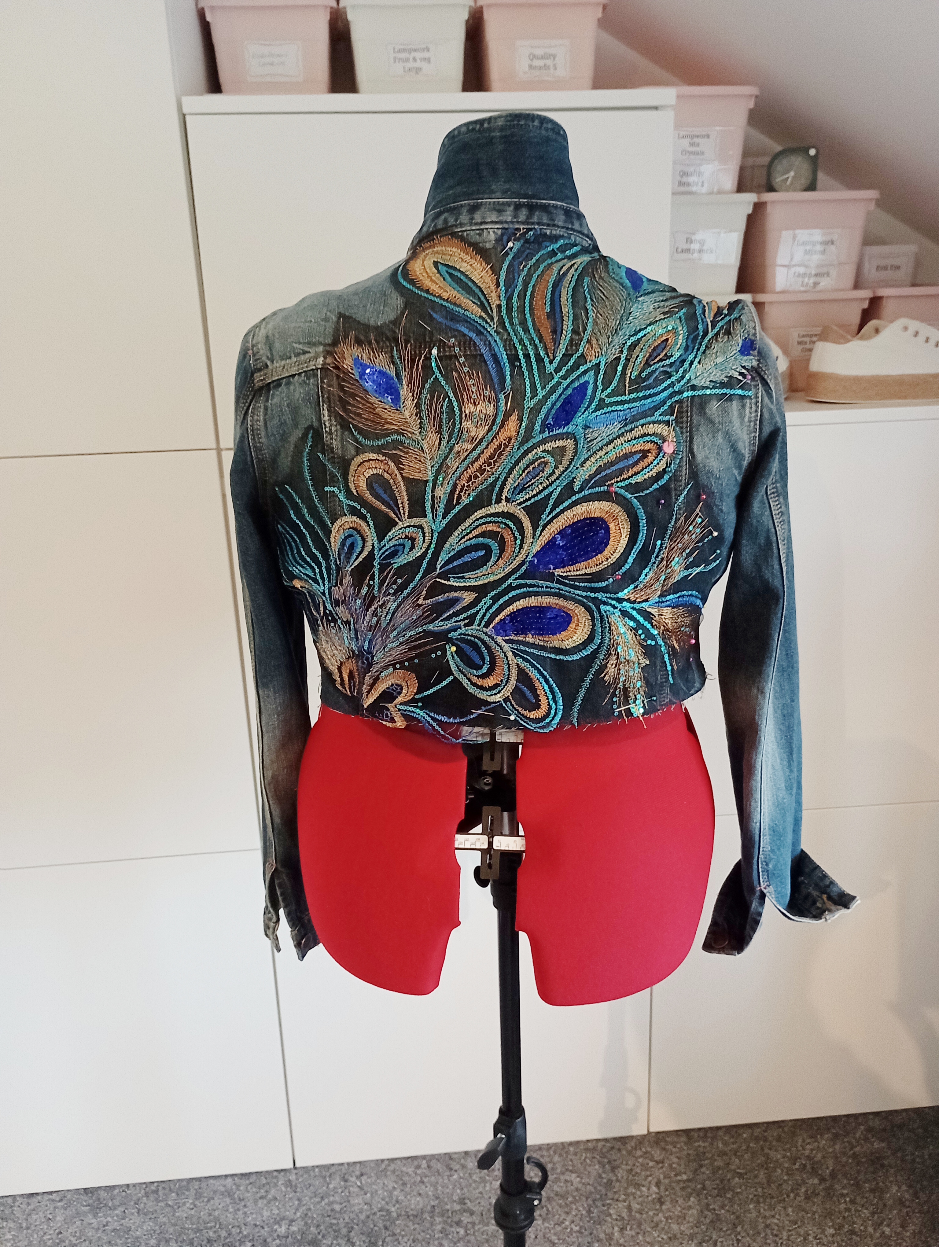Sequinned Peacock Jacket