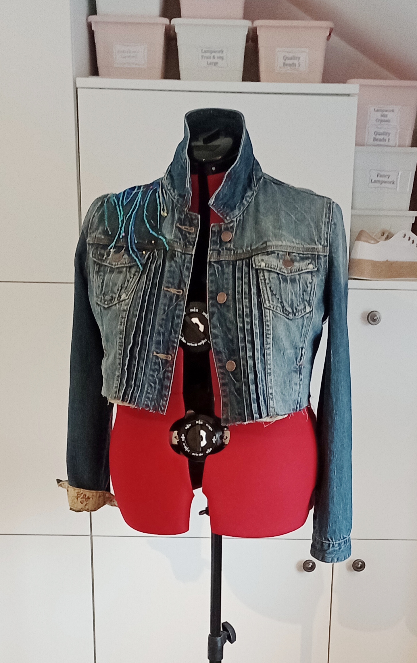 Sequinned Peacock Jacket