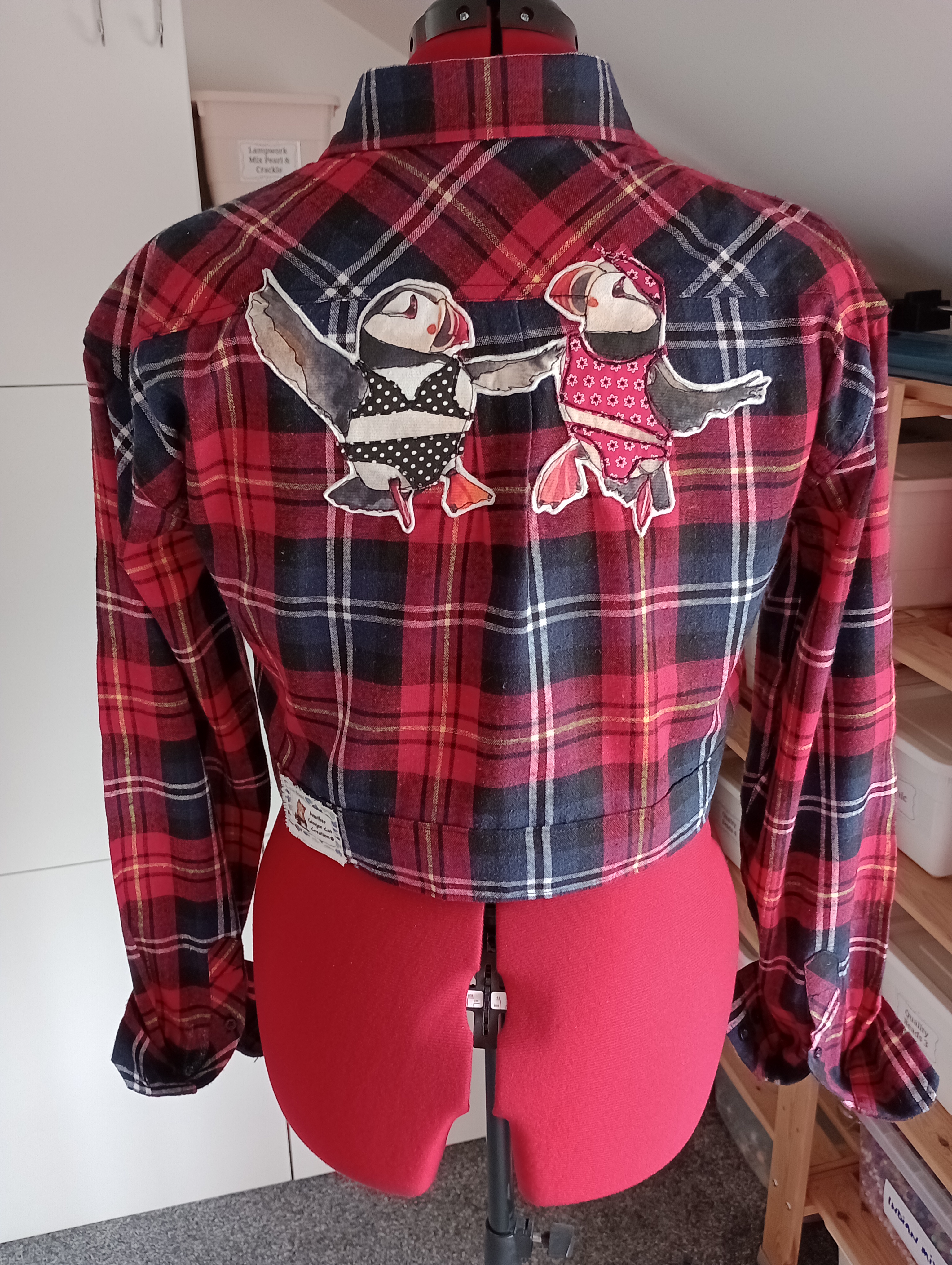 Upcycled Men's Appliqued Shirt